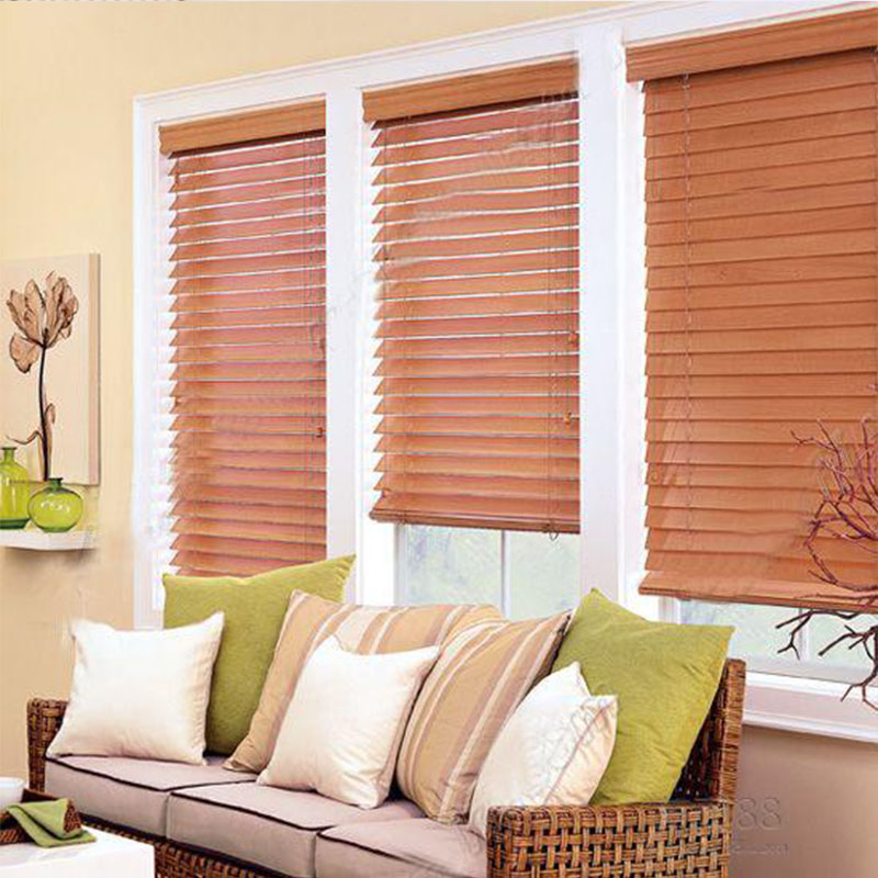 wooden color blinds